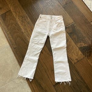 Citizens of Humanity Isola Cropped Boot Jean in White